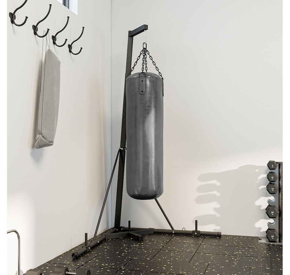 Image 947336_ALTMORE15.jpg, Product 947-336 / Price $149.99, Soozier Punch Bag Stand for Heavy Bag, Foldable and Height Adjustable from Soozier on TSC.ca's Health & Fitness department