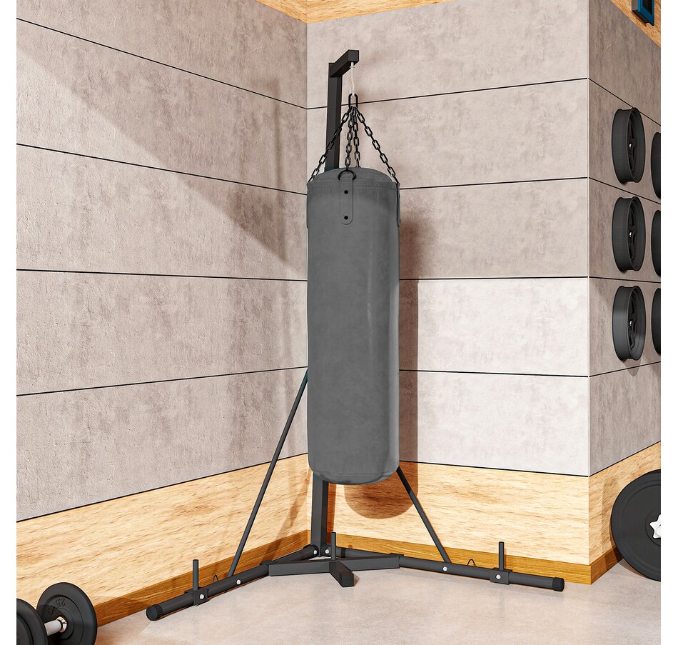 Image 947336_ALTMORE16.jpg, Product 947-336 / Price $149.99, Soozier Punch Bag Stand for Heavy Bag, Foldable and Height Adjustable from Soozier on TSC.ca's Health & Fitness department