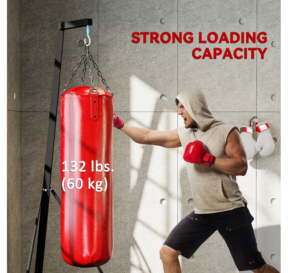 Image 947336_ALTMORE18.jpg, Product 947-336 / Price $149.99, Soozier Punch Bag Stand for Heavy Bag, Foldable and Height Adjustable from Soozier on TSC.ca's Health & Fitness department