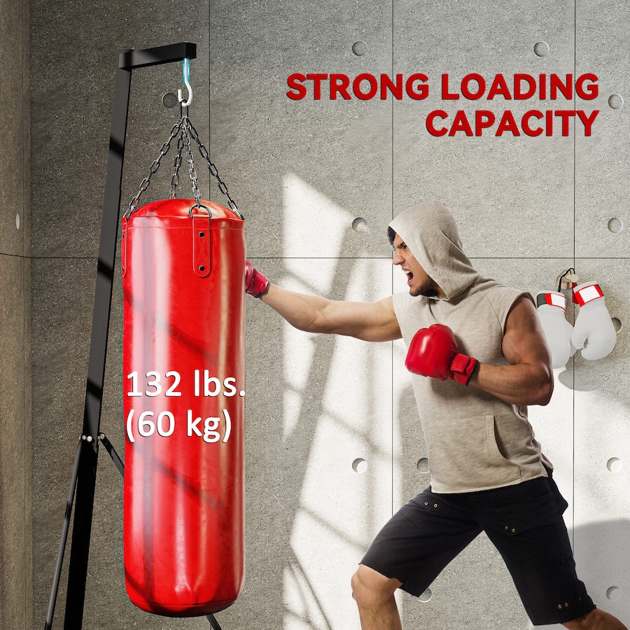 Image 947336_ALTMORE18.jpg, Product 947-336 / Price $154.99, Soozier Punch Bag Stand for Heavy Bag, Foldable and Height Adjustable from Soozier on TSC.ca's Health & Fitness department