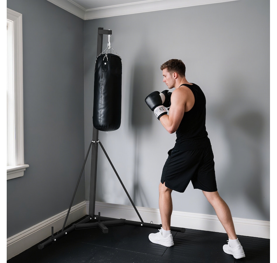 Image 947336_ALTMORE9.jpg, Product 947-336 / Price $149.99, Soozier Punch Bag Stand for Heavy Bag, Foldable and Height Adjustable from Soozier on TSC.ca's Health & Fitness department