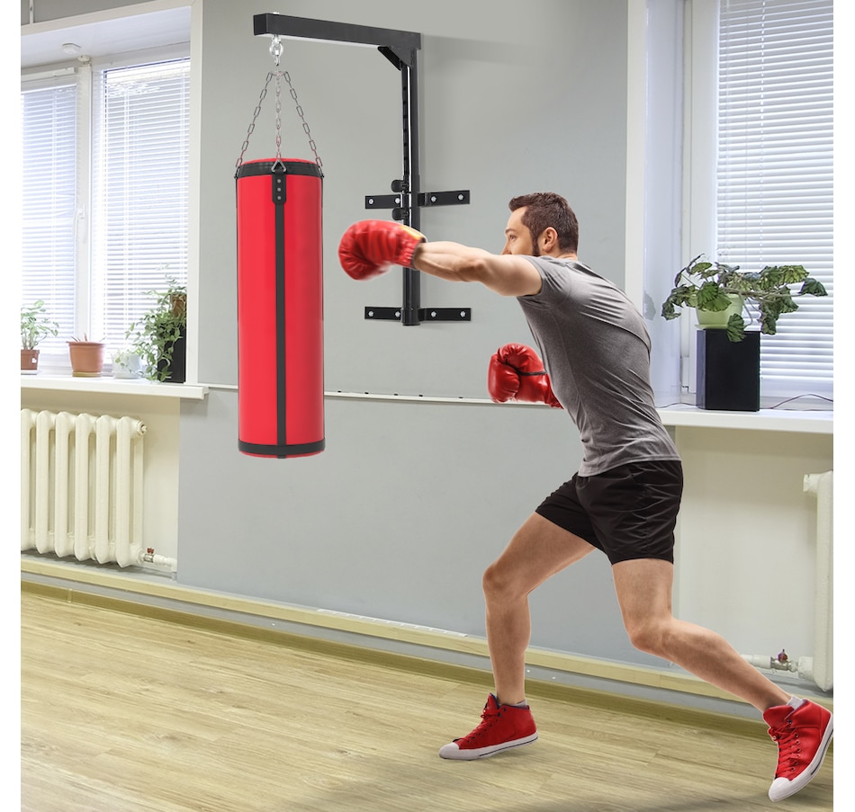 Image 947339_ALTMORE1.jpg, Product 947-339 / Price $48.99, Soozier Boxing Punch Bag Hanger Heavy Bag Bracket MMA Training Wall Mount 220lbs Black from Soozier on TSC.ca's Health & Fitness department