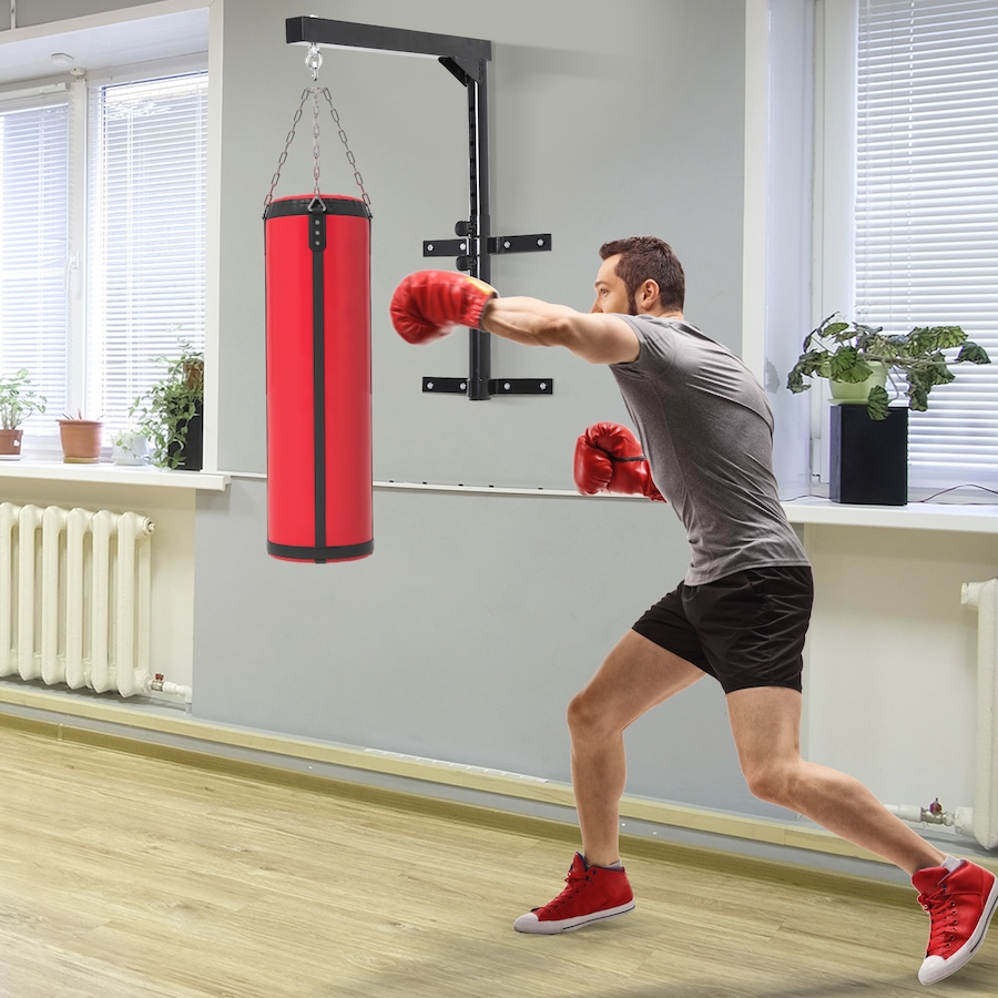Image 947339_ALTMORE1.jpg, Product 947-339 / Price $44.99, Soozier Boxing Punch Bag Hanger Heavy Bag Bracket MMA Training Wall Mount 220lbs Black from Soozier on TSC.ca's Health & Fitness department