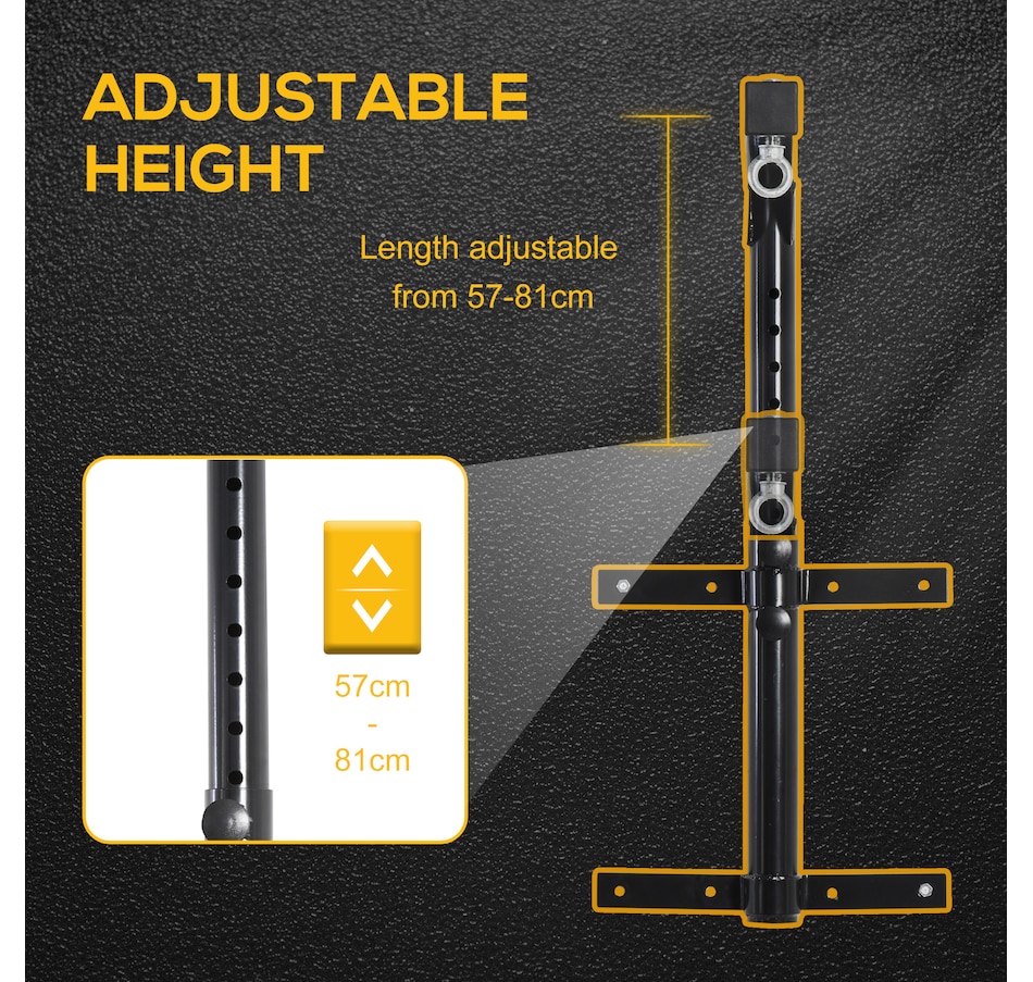 Image 947339_ALTMORE4.jpg, Product 947-339 / Price $48.99, Soozier Boxing Punch Bag Hanger Heavy Bag Bracket MMA Training Wall Mount 220lbs Black from Soozier on TSC.ca's Health & Fitness department