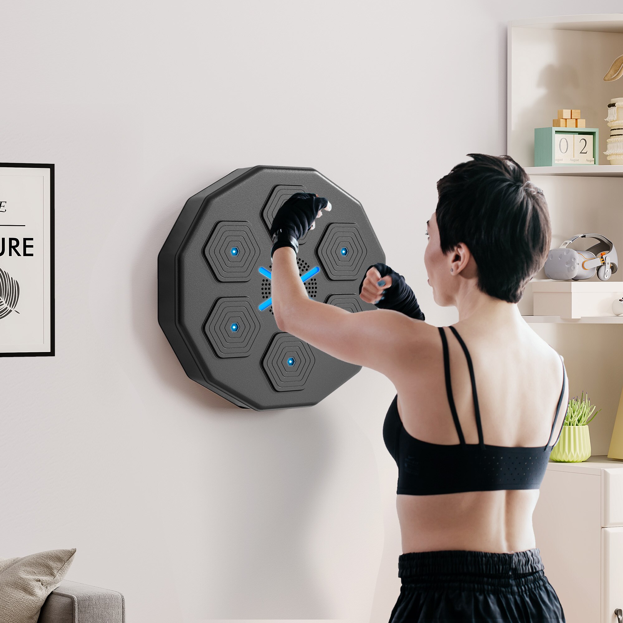 Soozier Wall Mounted Music Boxing Machine with Gloves