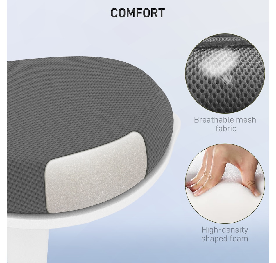 Image 947346_ALTMORE5.jpg, Product 947-346 / Price $99.99, HOMCOM Mesh Ergonomic Wobble Stool for Standing Desks, with Rocking, Grey from HOMCOM on TSC.ca's Home & Garden department