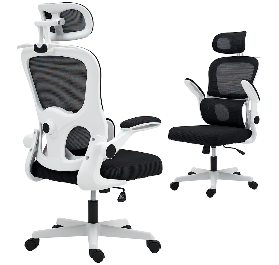 Image 947347.jpg, Product 947-347 / Price $134.99, HOMCOM Ergonomic Office Chair, Mesh Desk Chair with Lumbar Support, Black from HOMCOM on TSC.ca's Home & Garden department