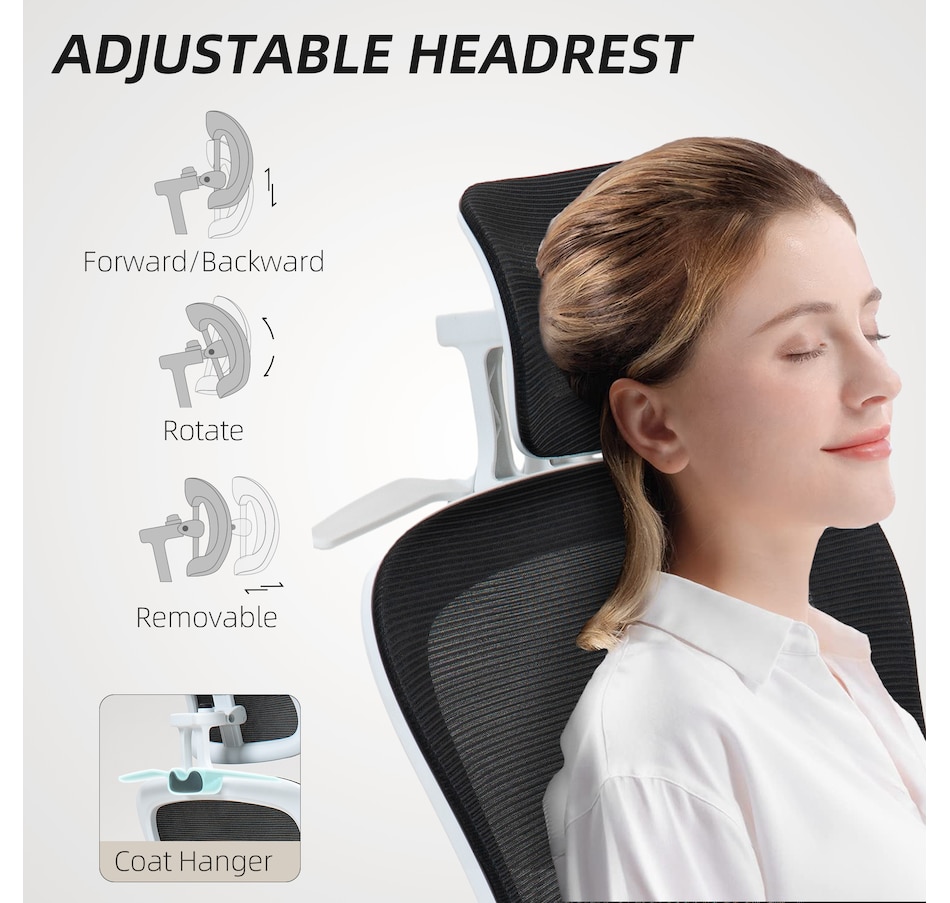 Image 947347_ALTMORE5.jpg, Product 947-347 / Price $134.99, HOMCOM Ergonomic Office Chair, Mesh Desk Chair with Lumbar Support, Black from HOMCOM on TSC.ca's Home & Garden department