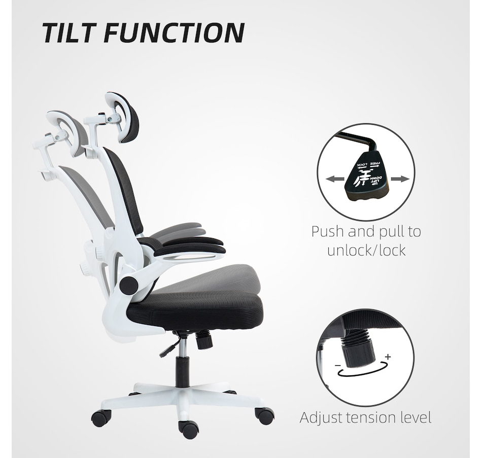 Image 947347_ALTMORE8.jpg, Product 947-347 / Price $134.99, HOMCOM Ergonomic Office Chair, Mesh Desk Chair with Lumbar Support, Black from HOMCOM on TSC.ca's Home & Garden department