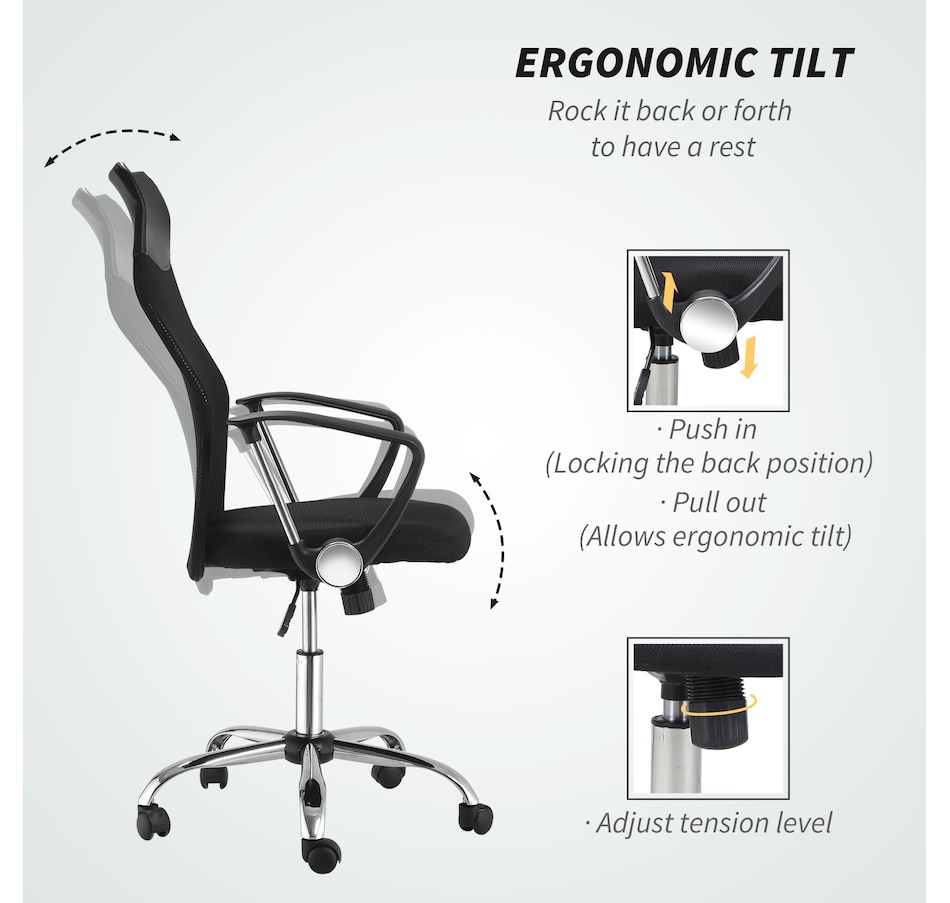 Image 947352_ALTMORE5.jpg, Product 947-352 / Price $94.99, HOMCOM Ergonomic Mesh Office Chair from HOMCOM on TSC.ca's Home & Garden department