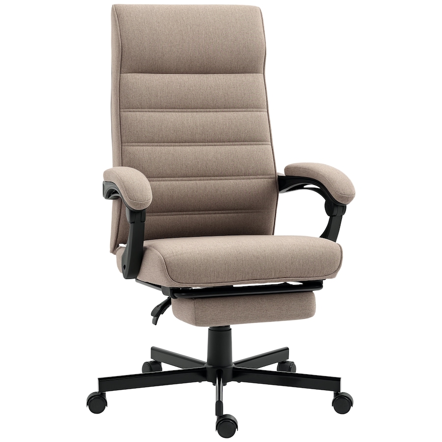 Image 947354.png, Product 947-354 / Price $164.99, Vinsetto High-Back Office Chair Linen Computer Desk Chair Brown from Vinsetto on TSC.ca's Home & Garden department