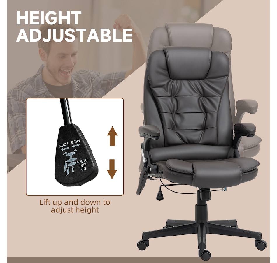 Image 947362_ALTMORE20.jpg, Product 947-362 / Price $154.99 - $184.99, HOMCOM Faux Leather Executive Office Chair Heated Massage Office Chair from HOMCOM on TSC.ca's Home & Garden department
