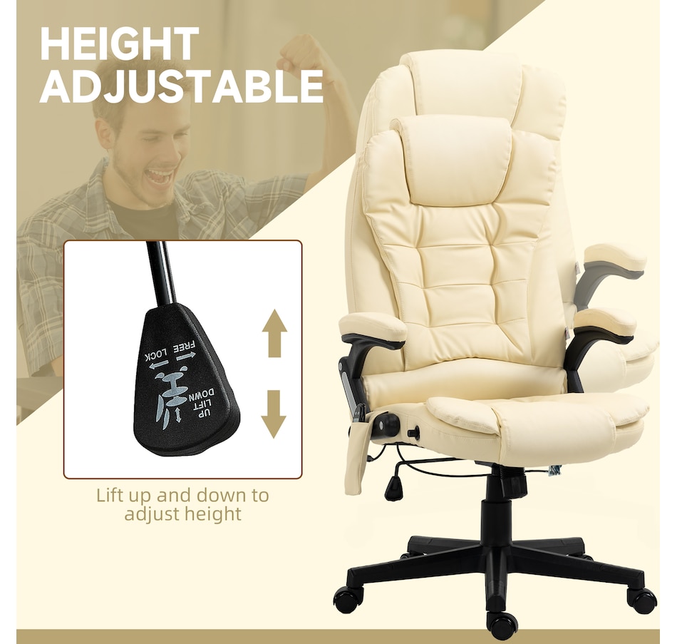 Image 947362_ALTMORE28.jpg, Product 947-362 / Price $154.99 - $184.99, HOMCOM Faux Leather Executive Office Chair Heated Massage Office Chair from HOMCOM on TSC.ca's Home & Garden department