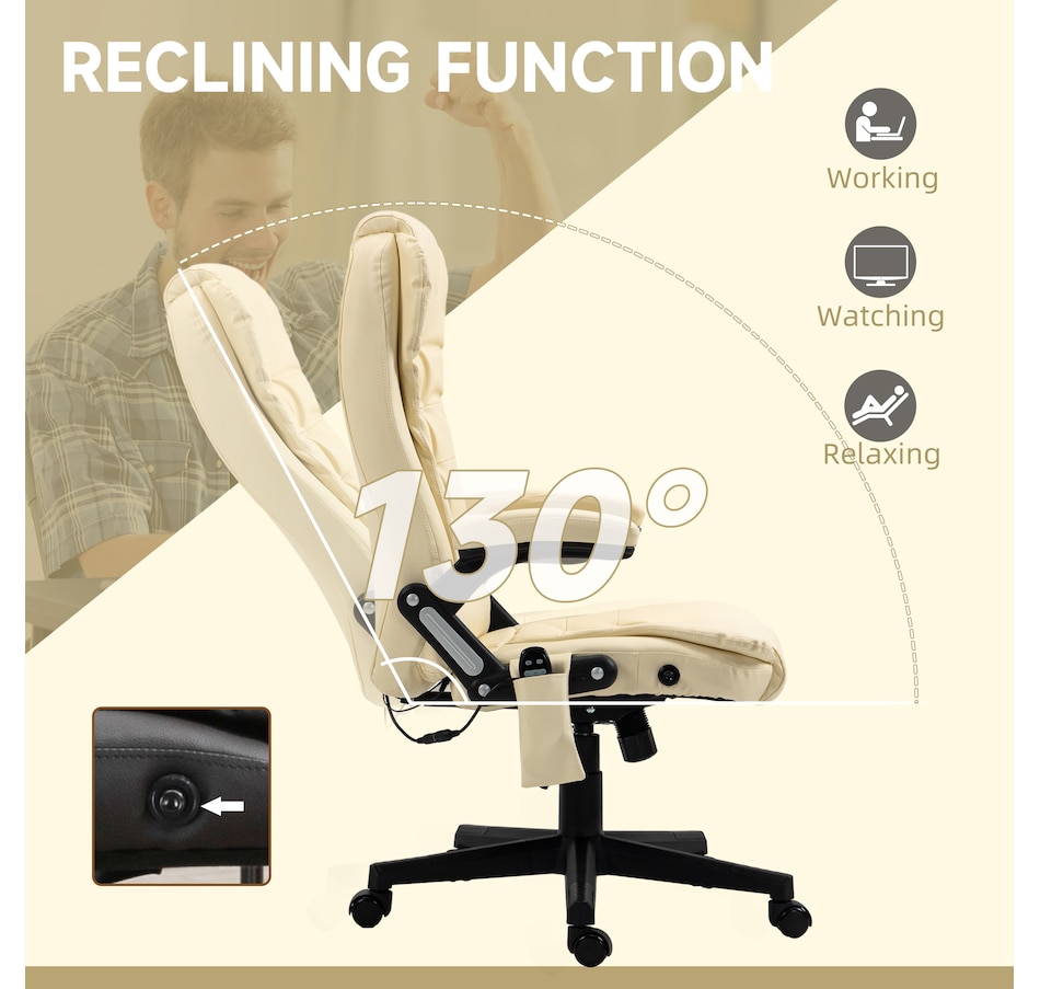 Image 947362_ALTMORE29.jpg, Product 947-362 / Price $154.99 - $184.99, HOMCOM Faux Leather Executive Office Chair Heated Massage Office Chair from HOMCOM on TSC.ca's Home & Garden department