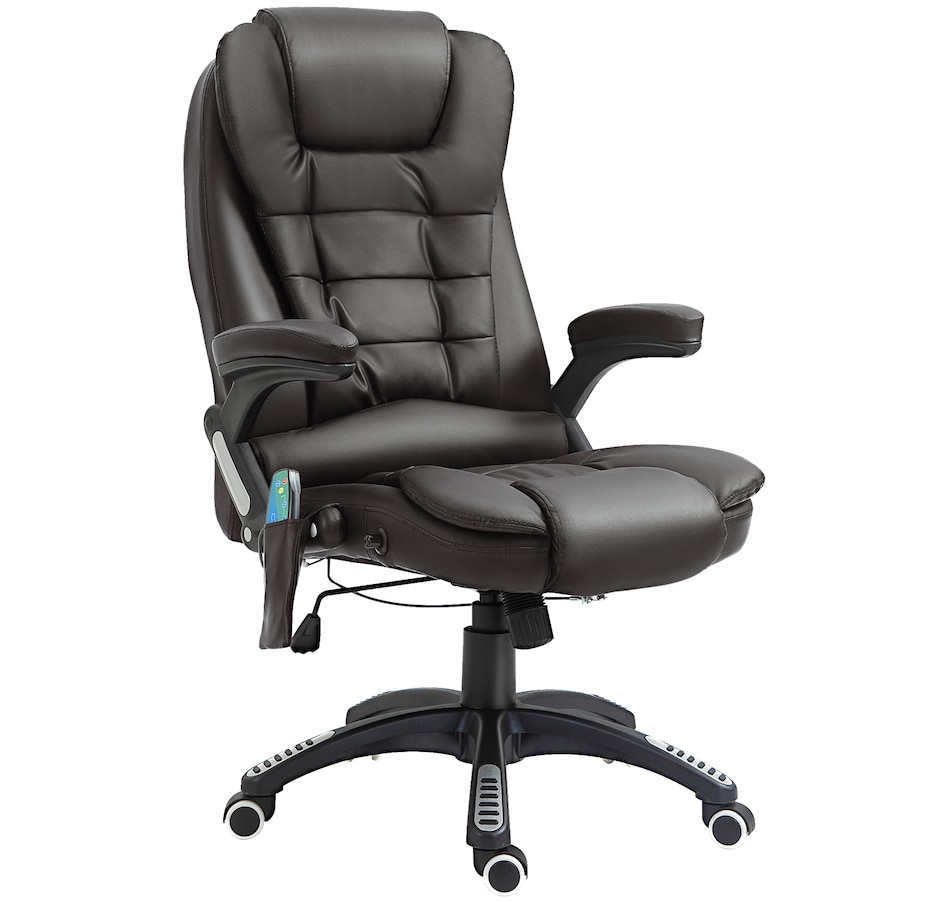 Image 947362_ST02.jpg, Product 947-362 / Price $154.99 - $184.99, HOMCOM Faux Leather Executive Office Chair Heated Massage Office Chair from HOMCOM on TSC.ca's Home & Garden department