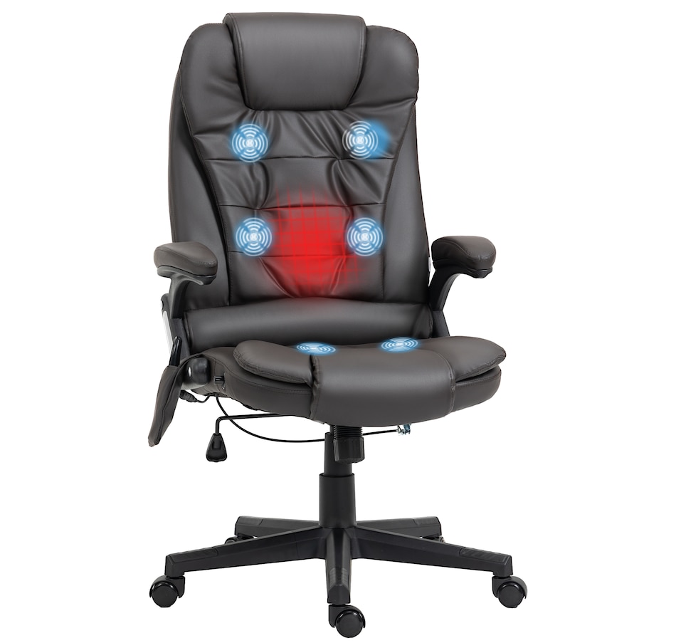 Image 947362_ST03.jpg, Product 947-362 / Price $154.99 - $184.99, HOMCOM Faux Leather Executive Office Chair Heated Massage Office Chair from HOMCOM on TSC.ca's Home & Garden department
