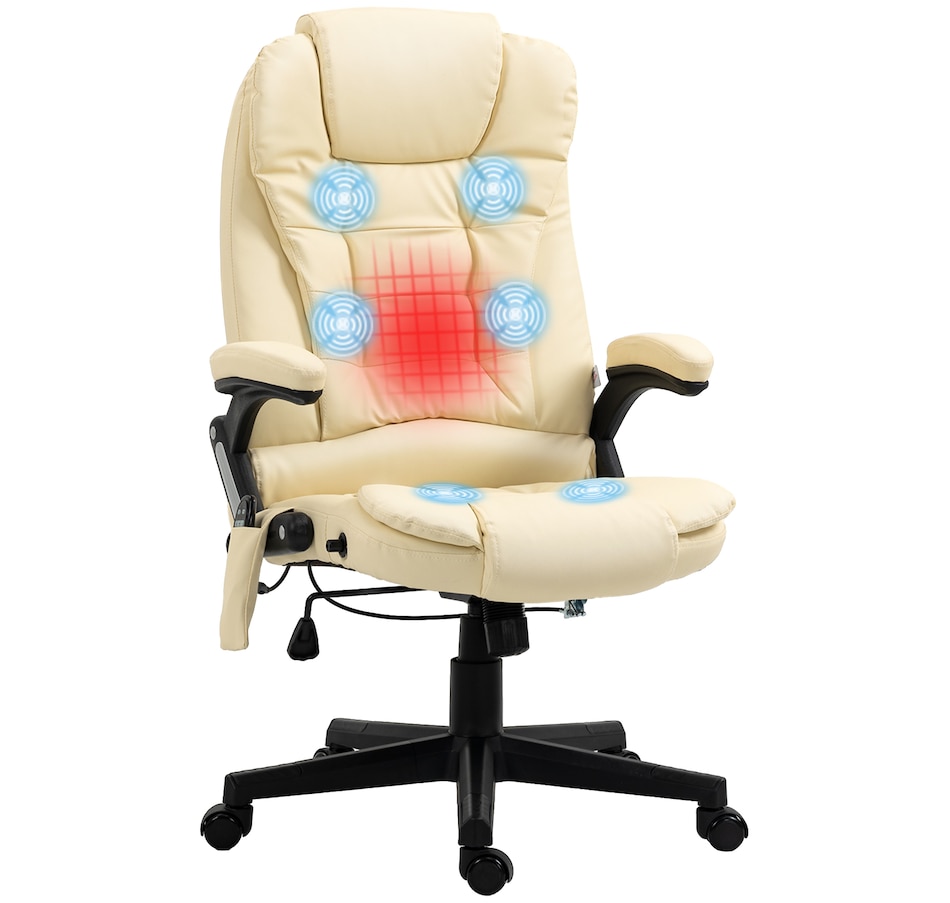 Image 947362_ST04.jpg, Product 947-362 / Price $154.99 - $184.99, HOMCOM Faux Leather Executive Office Chair Heated Massage Office Chair from HOMCOM on TSC.ca's Home & Garden department