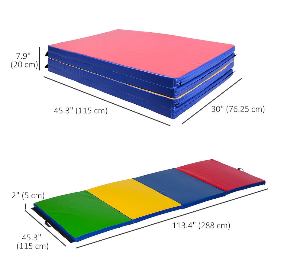 Image 947369_ALTMORE10.jpg, Product 947-369 / Price $124.99 - $134.99, Soozier 4'x10'x2'' Folding Gymnastics Tumbling Mat from Soozier on TSC.ca's Health & Fitness department