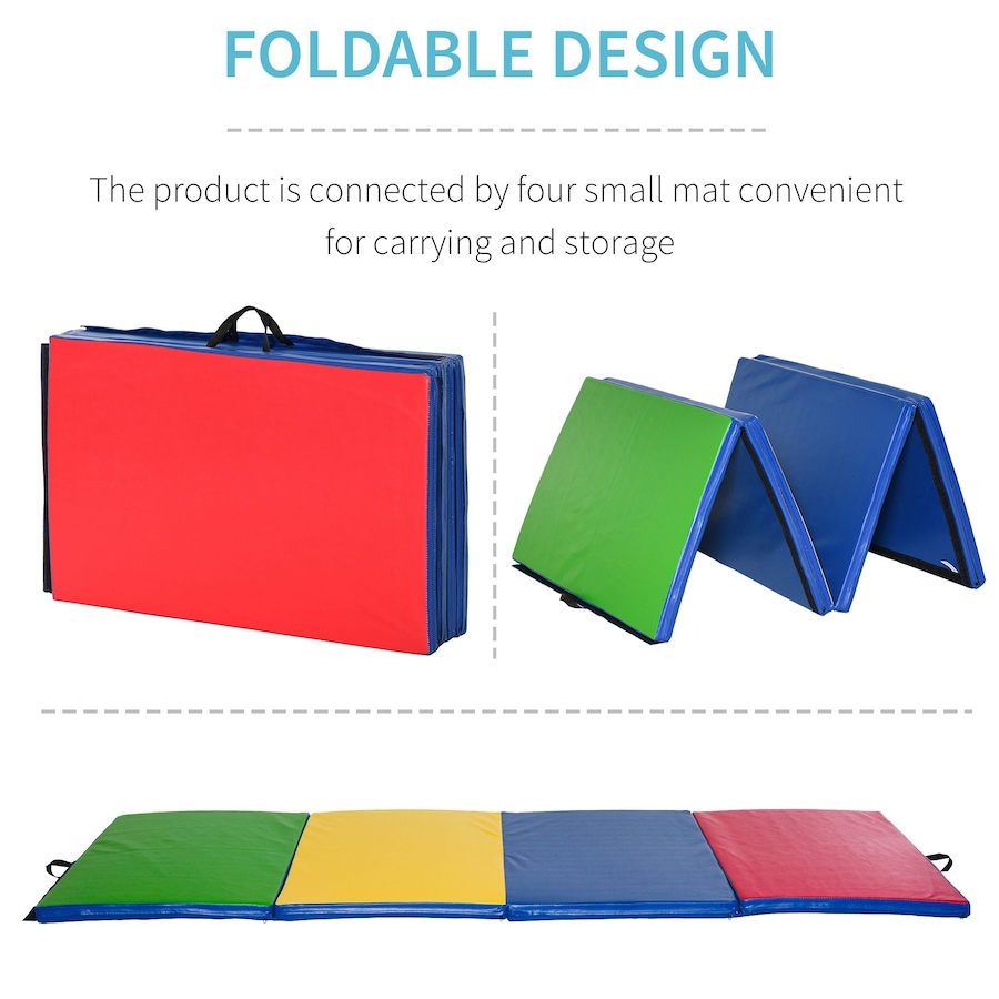 Image 947369_ALTMORE14.jpg, Product 947-369 / Price $119.99 - $141.99, Soozier 4'x6'x2" Folding Gymnastics Tumbling Mat from Soozier on TSC.ca's Health & Fitness department