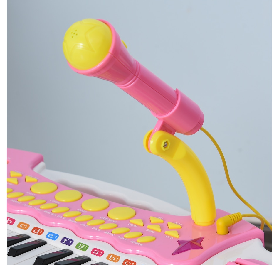 Image 947377_ALTMORE9.jpg, Product 947-377 / Price $56.99, Qaba Kids Toddler Toy Piano Keyboard with Included Sitting Stool, Pink from Qaba on TSC.ca's Toys & Hobbies department