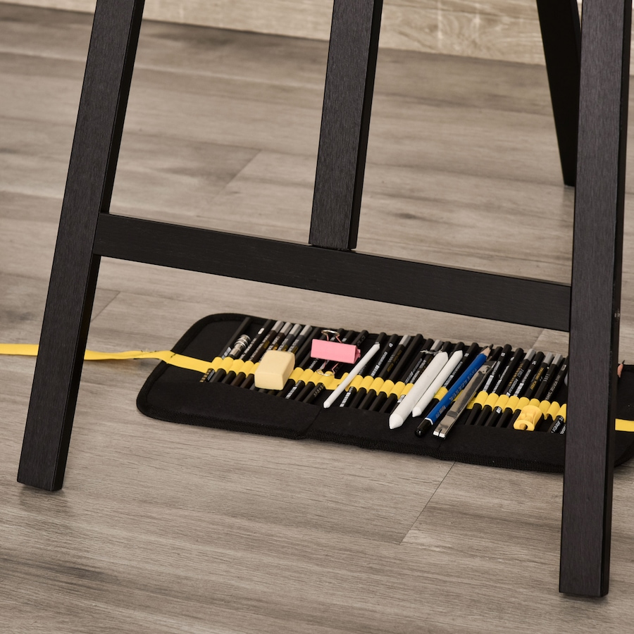 Image 947378_ALTMORE8.jpg, Product 947-378 / Price $60.76, HOMCOM 55" Adjustable Folding Art Easel Stand Painting Display Rack Black from HOMCOM on TSC.ca's Toys & Hobbies department