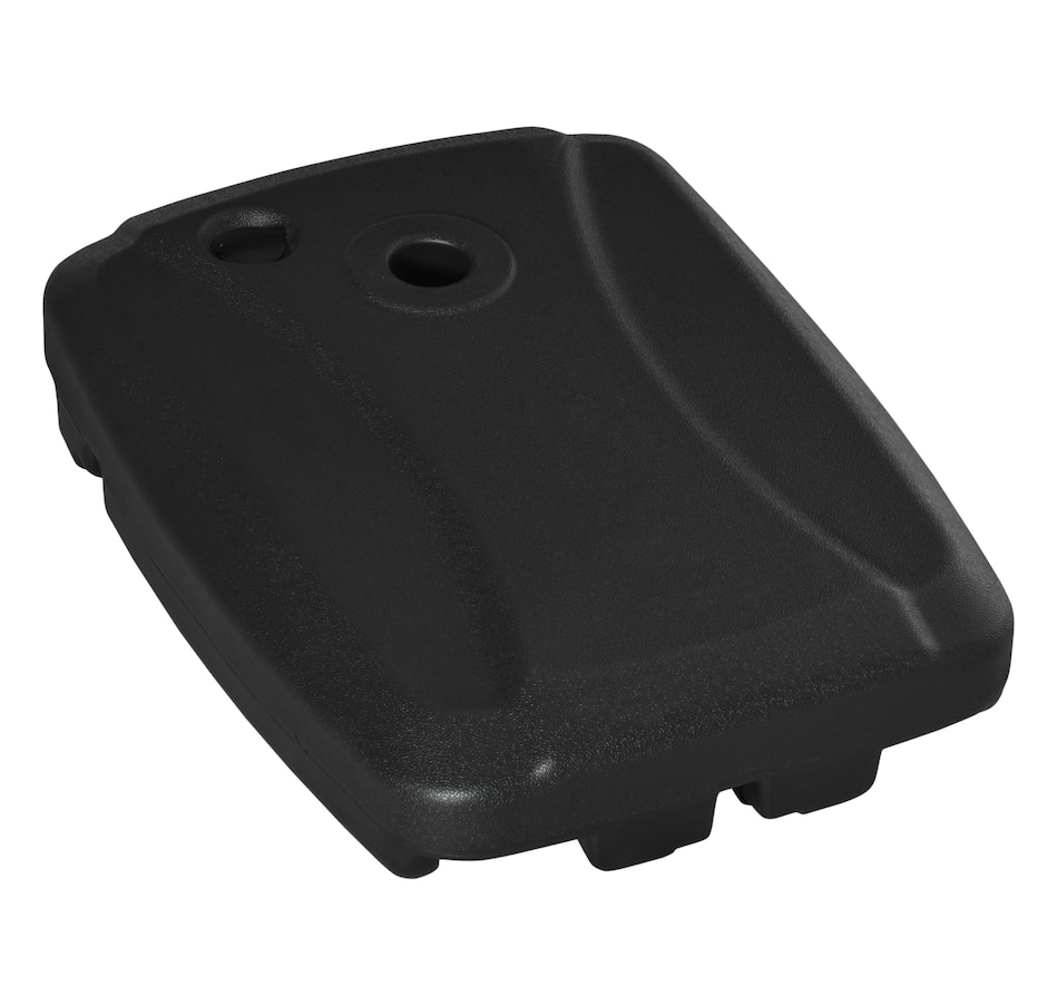 Image 947394.jpg, Product 947-394 / Price $79.99, Outsunny Plastic Cantilever Offset Umbrella Base Stand with Wheels, Black from Outsunny on TSC.ca's Home & Garden department
