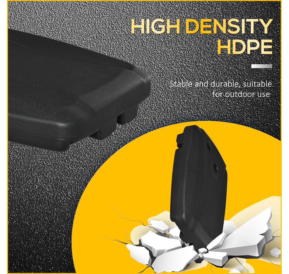 Image 947394_ALTMORE5.jpg, Product 947-394 / Price $79.99, Outsunny Plastic Cantilever Offset Umbrella Base Stand with Wheels, Black from Outsunny on TSC.ca's Home & Garden department