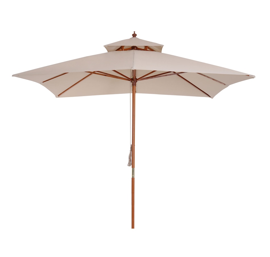 Image 947415.jpg, Product 947-415 / Price $139.99, Outsunny 10x10ft Wood Square Patio Umbrella from Outsunny on TSC.ca's Home & Garden department
