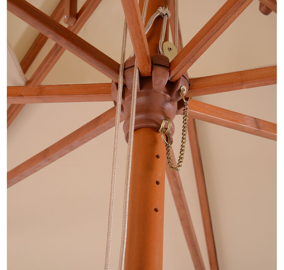 Image 947415_ALTMORE7.jpg, Product 947-415 / Price $139.99, Outsunny 10x10ft Wood Square Patio Umbrella from Outsunny on TSC.ca's Home & Garden department