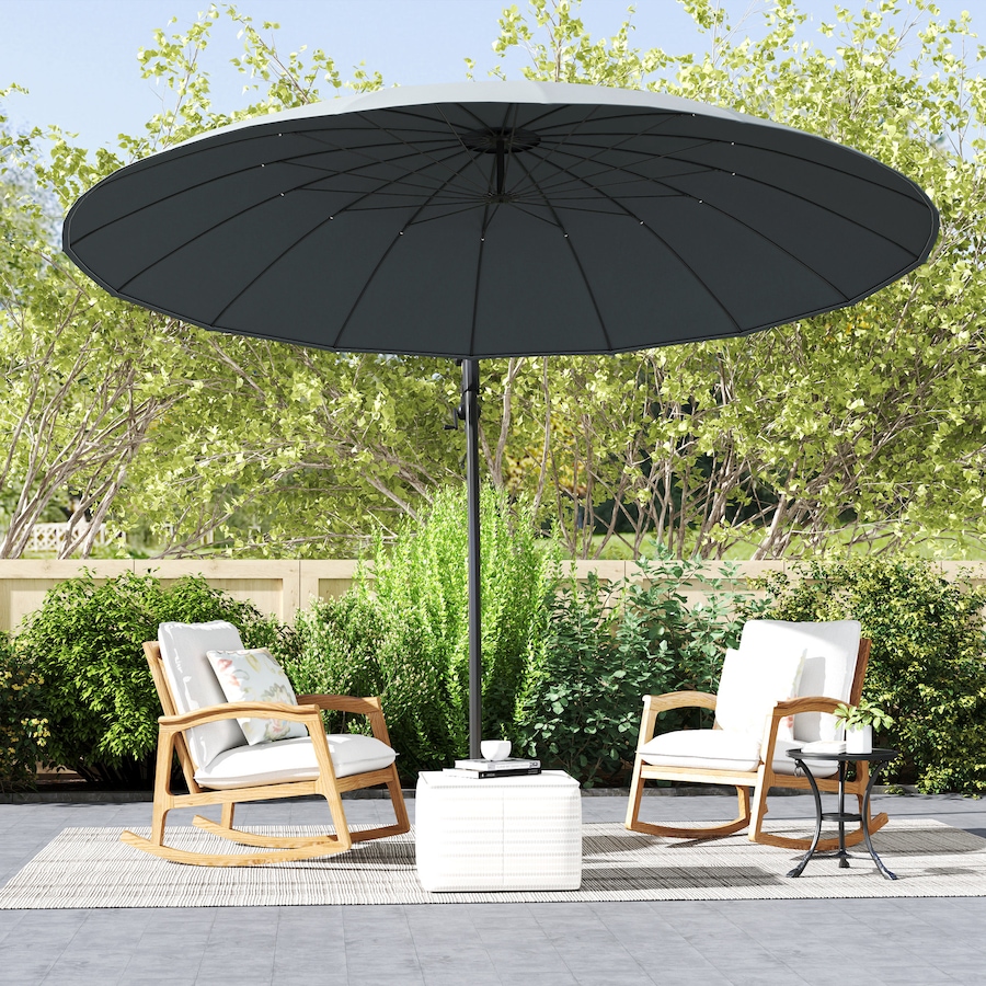 Image 947432_ALTMORE8.jpg, Product 947-432 / Price $124.99, Outsuny 9FT Cantilever Patio Umbrella with 16 Fibreglass Ribs, Grey from Outsunny on TSC.ca's Home & Garden department