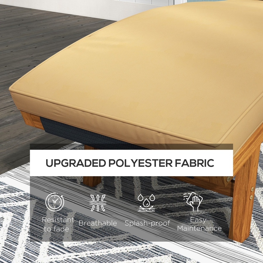 Image 947440_ALTMORE3.jpg, Product 947-440 / Price $92.99, Outsunny Outdoor Seat Cushion for Lounge Chair with Machine Washable Cover from Outsunny on TSC.ca's Home & Garden department