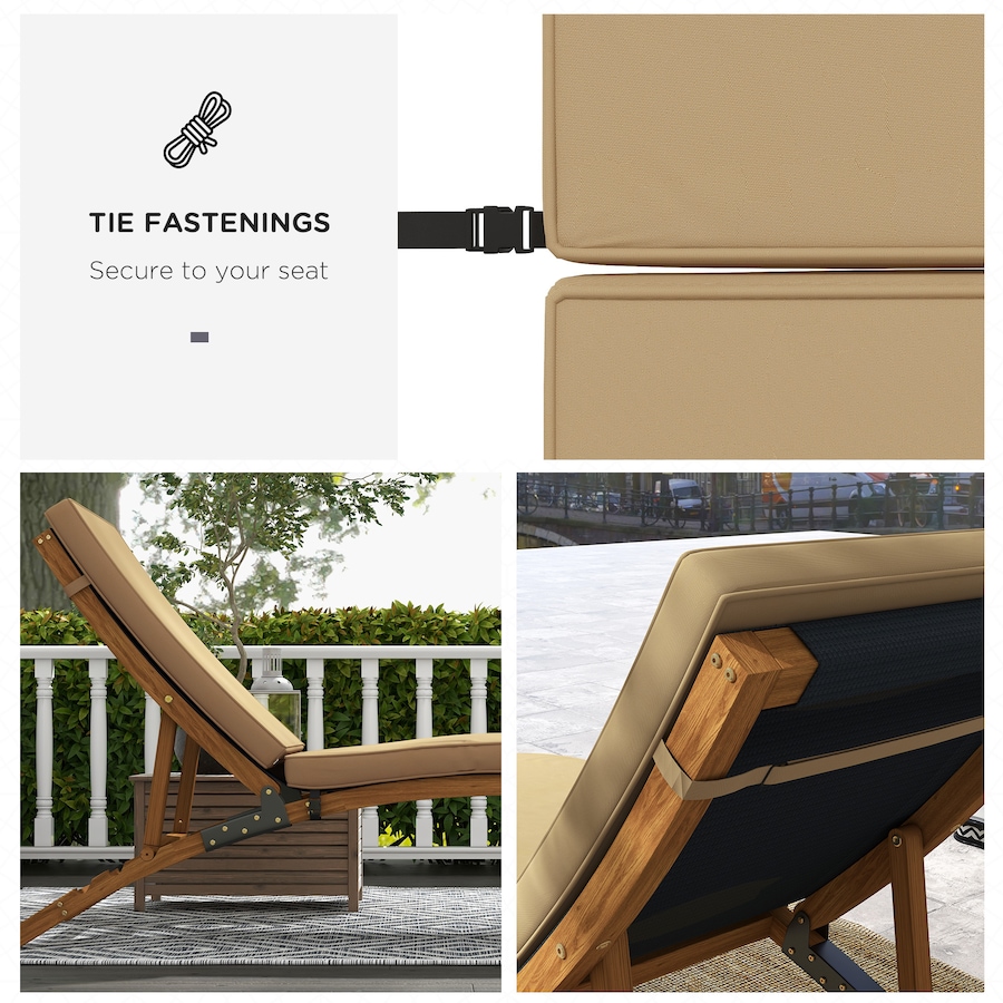 Image 947440_ALTMORE4.jpg, Product 947-440 / Price $92.99, Outsunny Outdoor Seat Cushion for Lounge Chair with Machine Washable Cover from Outsunny on TSC.ca's Home & Garden department