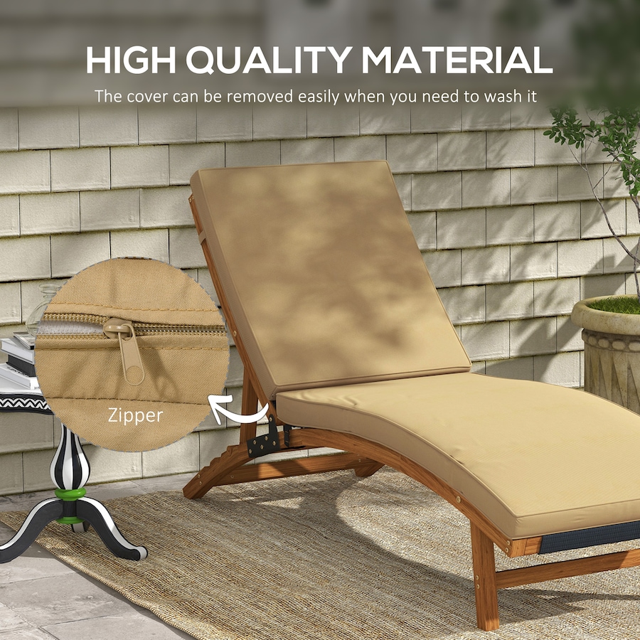 Image 947440_ALTMORE5.jpg, Product 947-440 / Price $92.99, Outsunny Outdoor Seat Cushion for Lounge Chair with Machine Washable Cover from Outsunny on TSC.ca's Home & Garden department