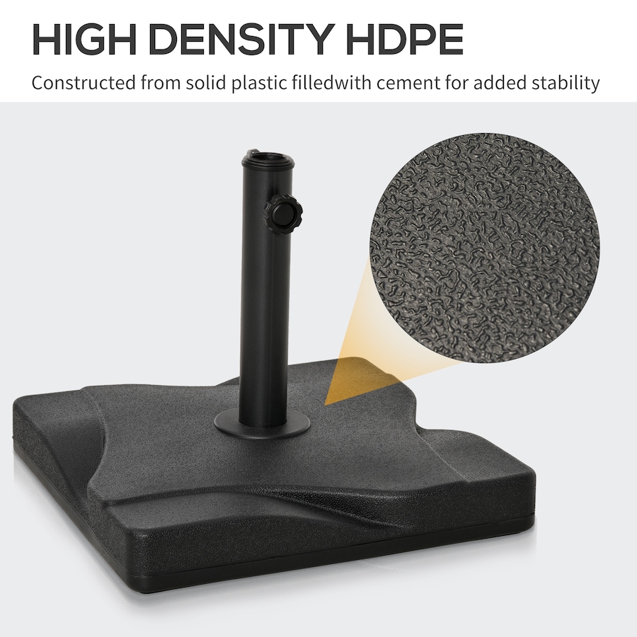 Image 947457_ALTMORE3.jpg, Product 947-457 / Price $69.99, Outsunny Patio Outdoor Garden Square Cement Parasol Base - Black from Outsunny on TSC.ca's Home & Garden department