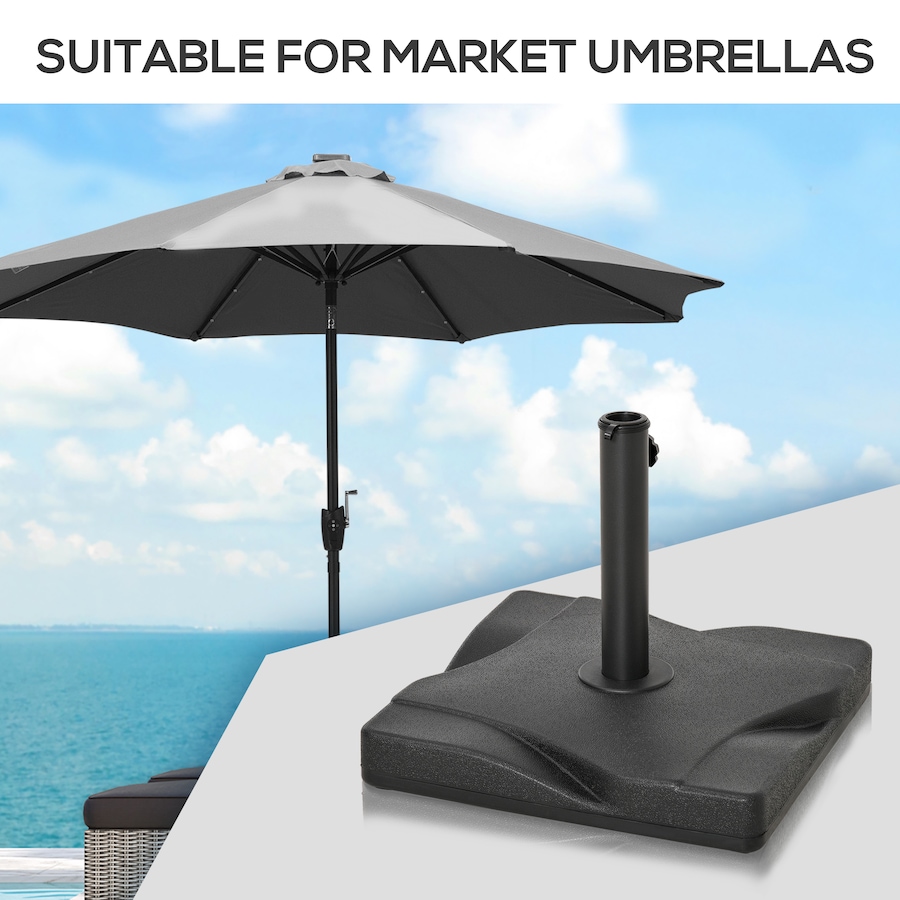 Image 947457_ALTMORE5.jpg, Product 947-457 / Price $69.99, Outsunny Patio Outdoor Garden Square Cement Parasol Base - Black from Outsunny on TSC.ca's Home & Garden department
