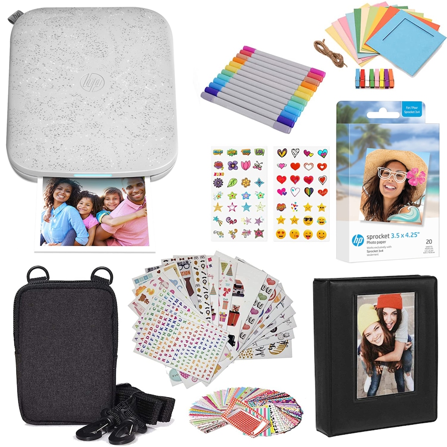 Image 947467.jpg, Product 947-467 / Price $256.99, HP Sprocket 3x4 Portable Printer - Instant Photo Printer, Case, Album & Zink Paper Gift Bundle from HP - Hewlett Packard on TSC.ca's Toys & Hobbies department