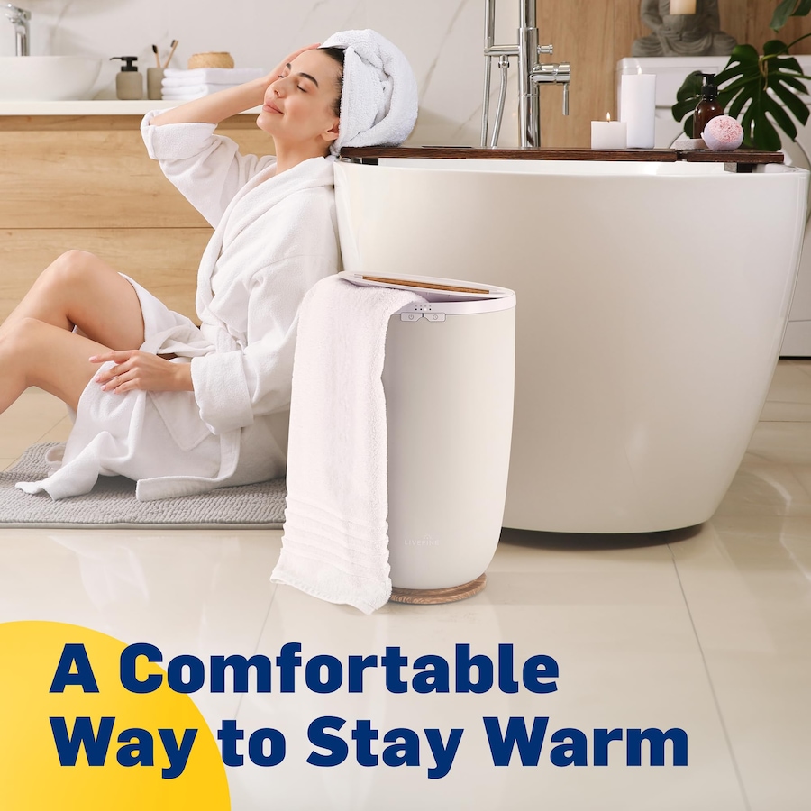 Image 947484_ALTMORE13.jpg, Product 947-484 / Price $129.99, LiveFine Towel Warmer, Large Bucket Style Luxury Heated Towel Warmer, Fits Two 40” x 70” Towels from LiveFine on TSC.ca's Kitchen department