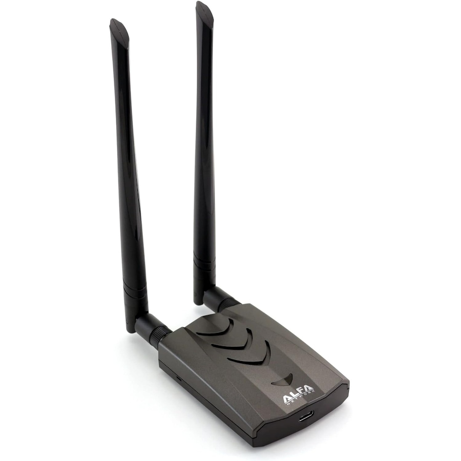 Image 947535.jpg, Product 947-535 / Price $119.99, Alfa Long-Range Dual-Band AC1200 Wireless USB 3.0 Type-C WiFi Adapter with 2x 5dBi External Antennas from Alfa on TSC.ca's Electronics department