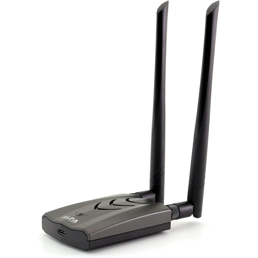Image 947535_ALTMORE3.jpg, Product 947-535 / Price $119.99, Alfa Long-Range Dual-Band AC1200 Wireless USB 3.0 Type-C WiFi Adapter with 2x 5dBi External Antennas from Alfa on TSC.ca's Electronics department