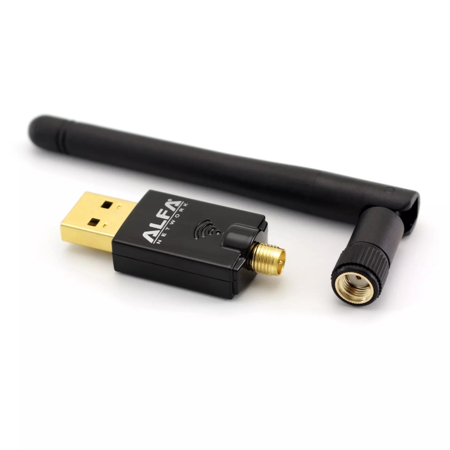 Image 947538_ALTMORE1.jpg, Product 947-538 / Price $49.99, Alfa Wide-Coverage Dual-Band AC600 USB Wireless WiFi Adapter with High-Sensitivity External Antenna from Alfa on TSC.ca's Electronics department
