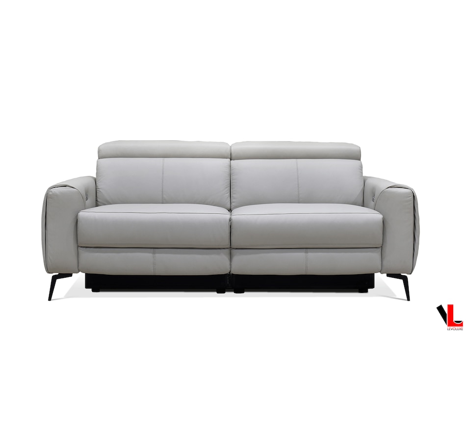 Image 948450_ALTMORE3.png, Product 948-450 / Price $5,299.99, Levoluxe Lennox 2 Piece Power Reclining Sofa and Loveseat Set with Adjustable Headrests in Light Grey Leather Match from Levoluxe on TSC.ca's Home & Garden department