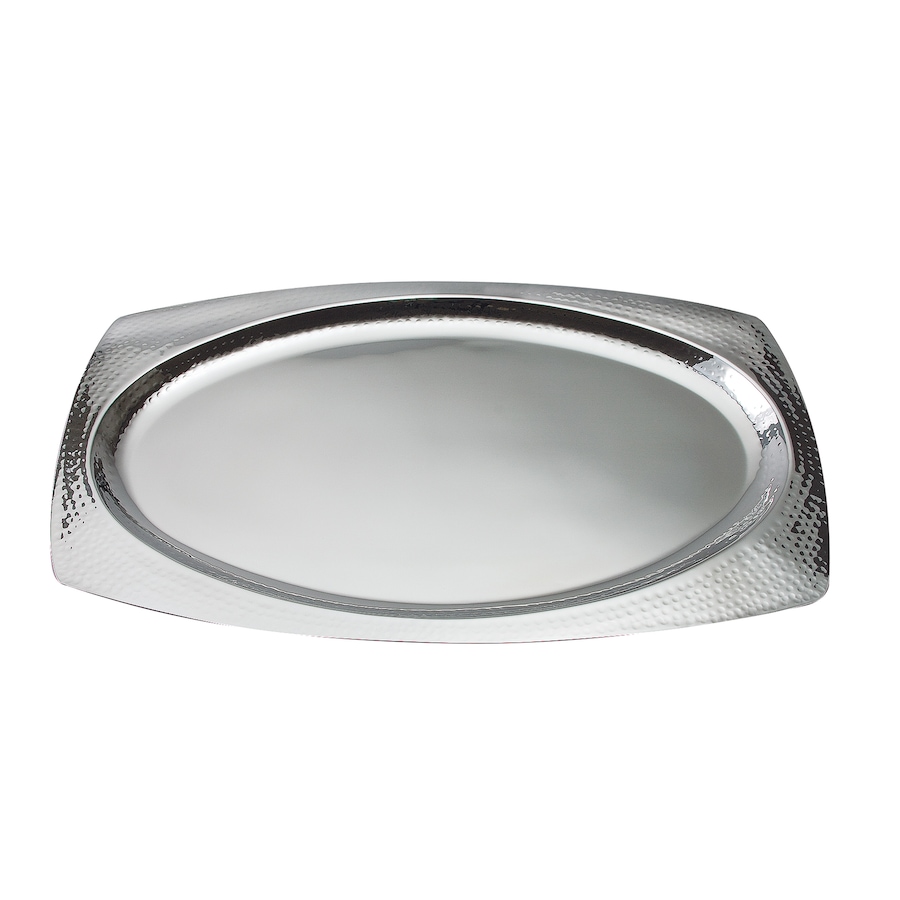 Image 948491_ALTMORE1.jpg, Product 948-491 / Price $73.00, Elegance 22" Oval Hammered Stainless Steel Tray from Elegance Tableware on TSC.ca's Kitchen department