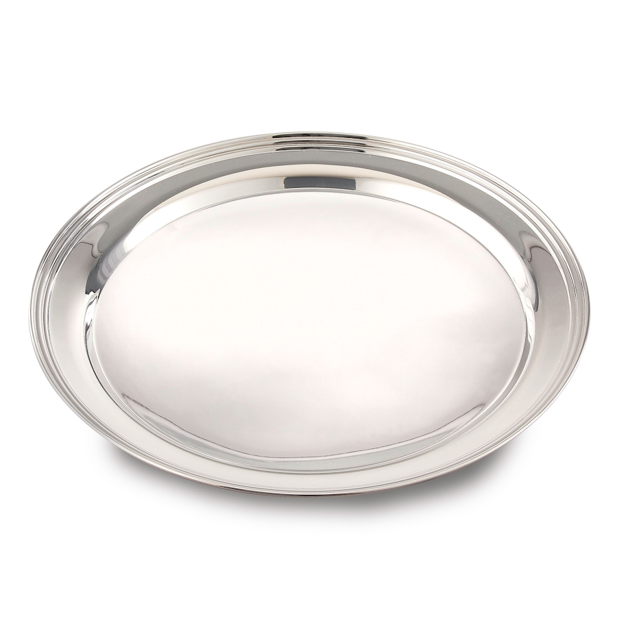 Image 948498.jpg, Product 948-498 / Price $77.00, Elegance Stainless steel round tray: 17" diameter from Elegance Tableware on TSC.ca's Kitchen department