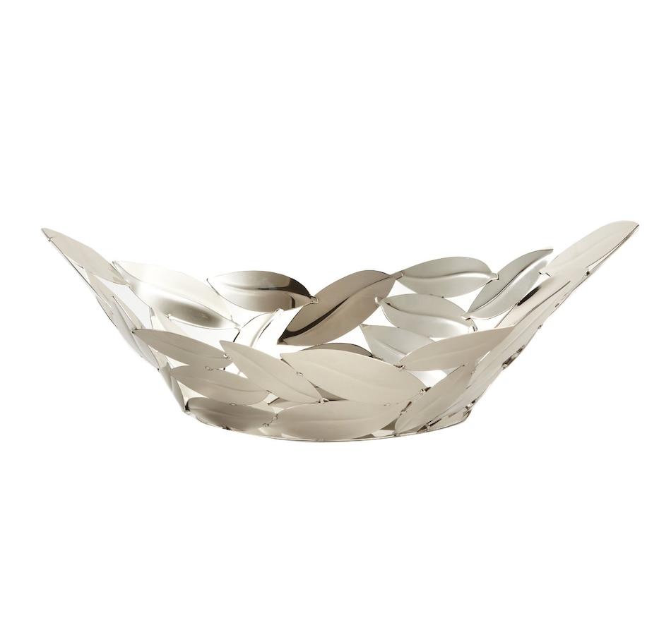 Image 948511.jpg, Product 948-511 / Price $75.00, Elegance Oval Leaves boat - 15-3/4" x 6-3/4" Stainless Steel Home Decor and Gift from Elegance Tableware on TSC.ca's Kitchen department