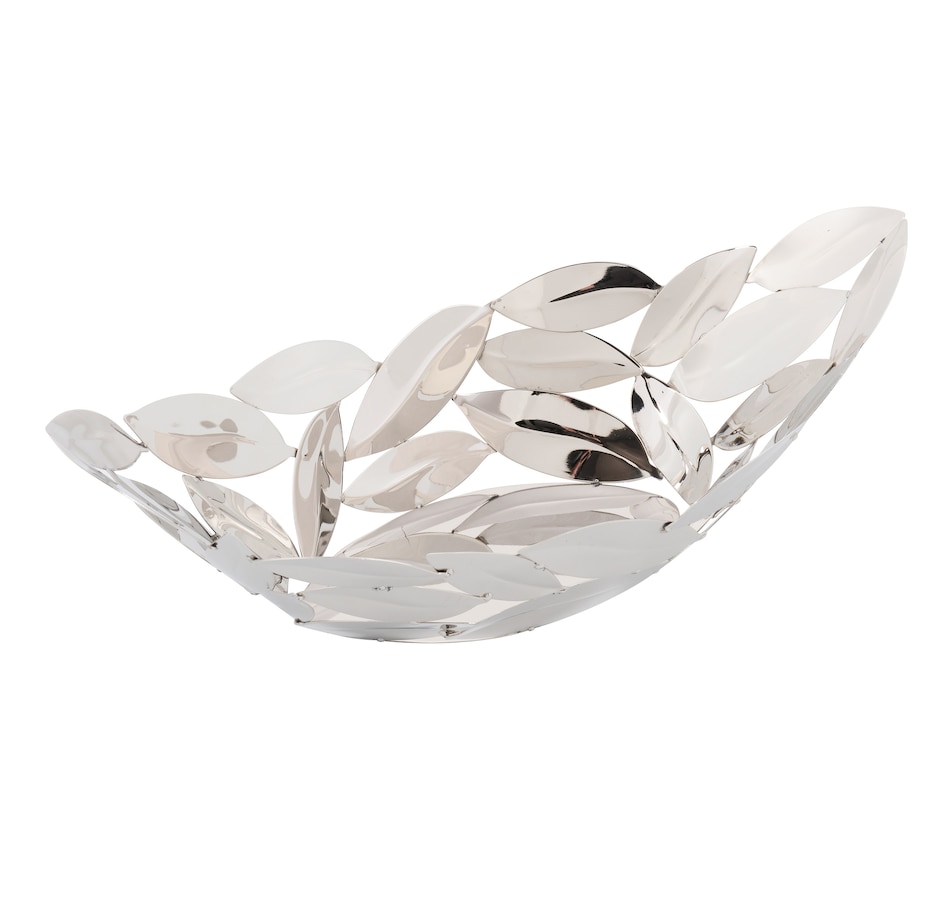 Image 948511_ALTMORE1.jpg, Product 948-511 / Price $75.00, Elegance Oval Leaves boat - 15-3/4" x 6-3/4" Stainless Steel Home Decor and Gift from Elegance Tableware on TSC.ca's Kitchen department