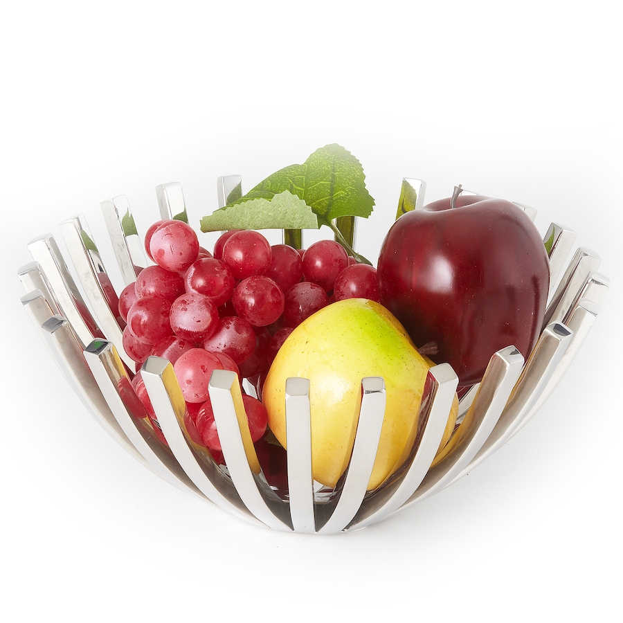 Image 948546_ALTMORE1.jpg, Product 948-546 / Price $99.00, Elegance Stainless Steel Hilary round basket Home Decor 10" diameter from Elegance Tableware on TSC.ca's Kitchen department