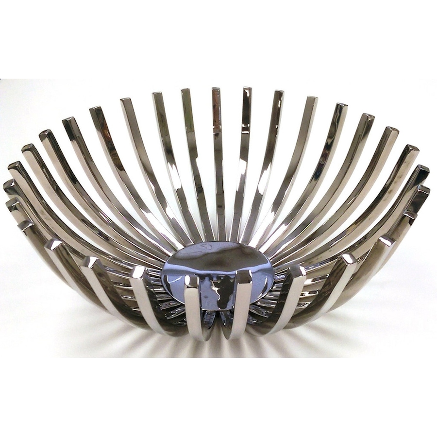 Image 948546_ALTMORE2.jpg, Product 948-546 / Price $99.00, Elegance Stainless Steel Hilary round basket Home Decor 10" diameter from Elegance Tableware on TSC.ca's Kitchen department