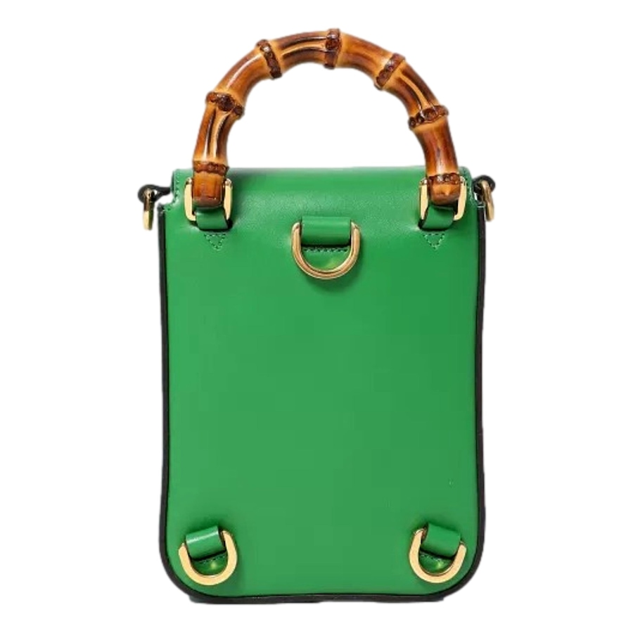 Image 948569_ALTMORE16.jpg, Product 948-569 / Price $2,536.00, Gucci Bamboo 1947 Mini Green Leather Top Handle Crossbody Bag from Gucci on TSC.ca's Fashion department