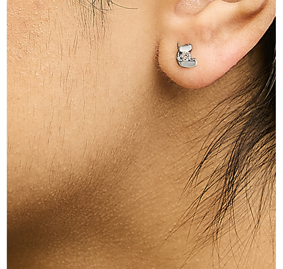 Image 948782_ALTMORE4.jpg, Product 948-782 / Price $540.00, .925 Sterling Silver Round Cut Diamond Fashion Earrings (0.10 cttw, I-J Color, I2-I3 Clarity) from Haus of Brilliance on TSC.ca's Jewellery department