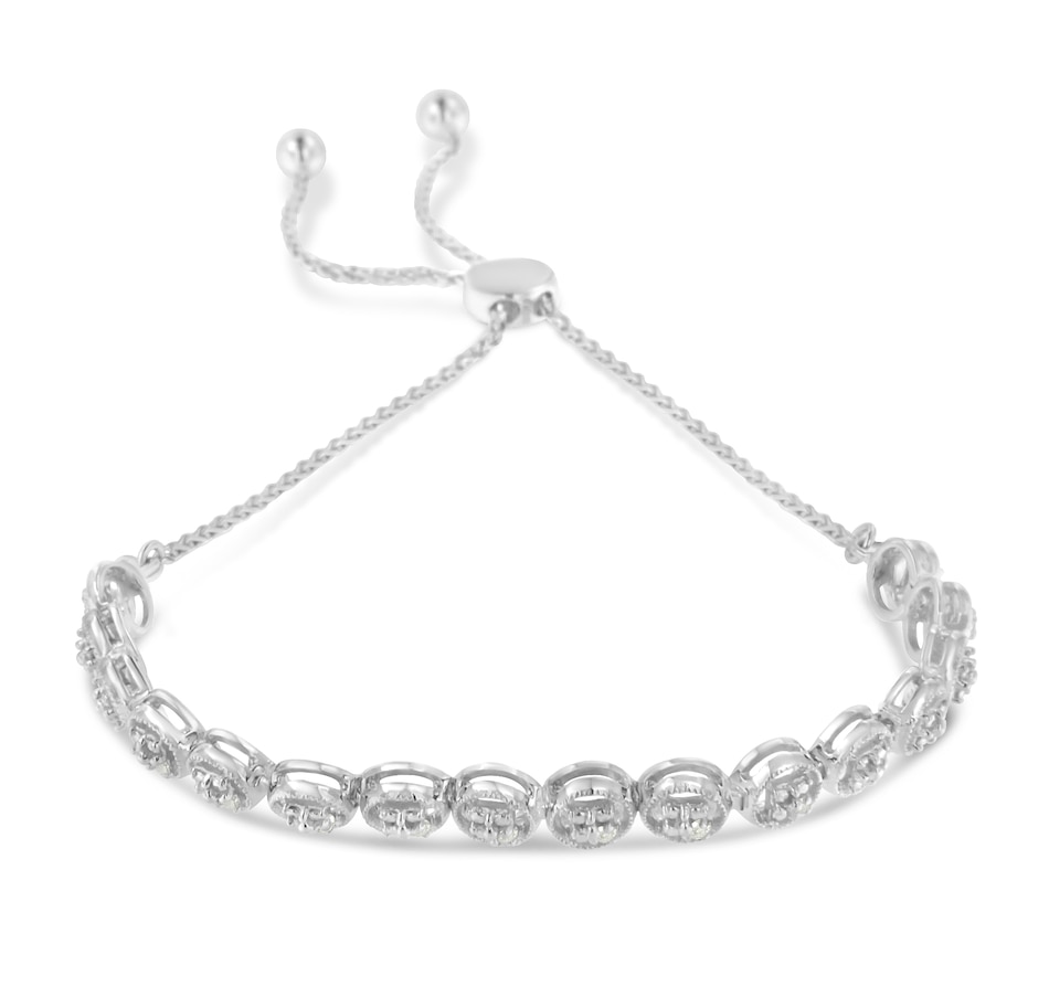 Image 948798_ALTMORE1.jpg, Product 948-798 / Price $549.00, Sterling Silver Diamond Bolo Bracelet (0.1 cttw, I-J Color, I3 Clarity) from Haus of Brilliance on TSC.ca's Jewellery department